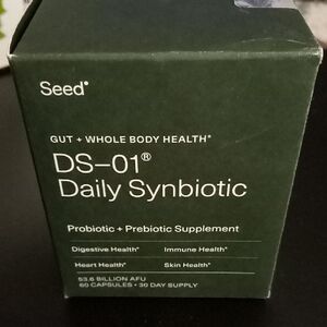 DS-01 Daily Synbiotic Probiotic + Prebiotic Supplement 60 Capsules